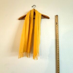 Cashmere Vibrant Yellow Scarf Vintage